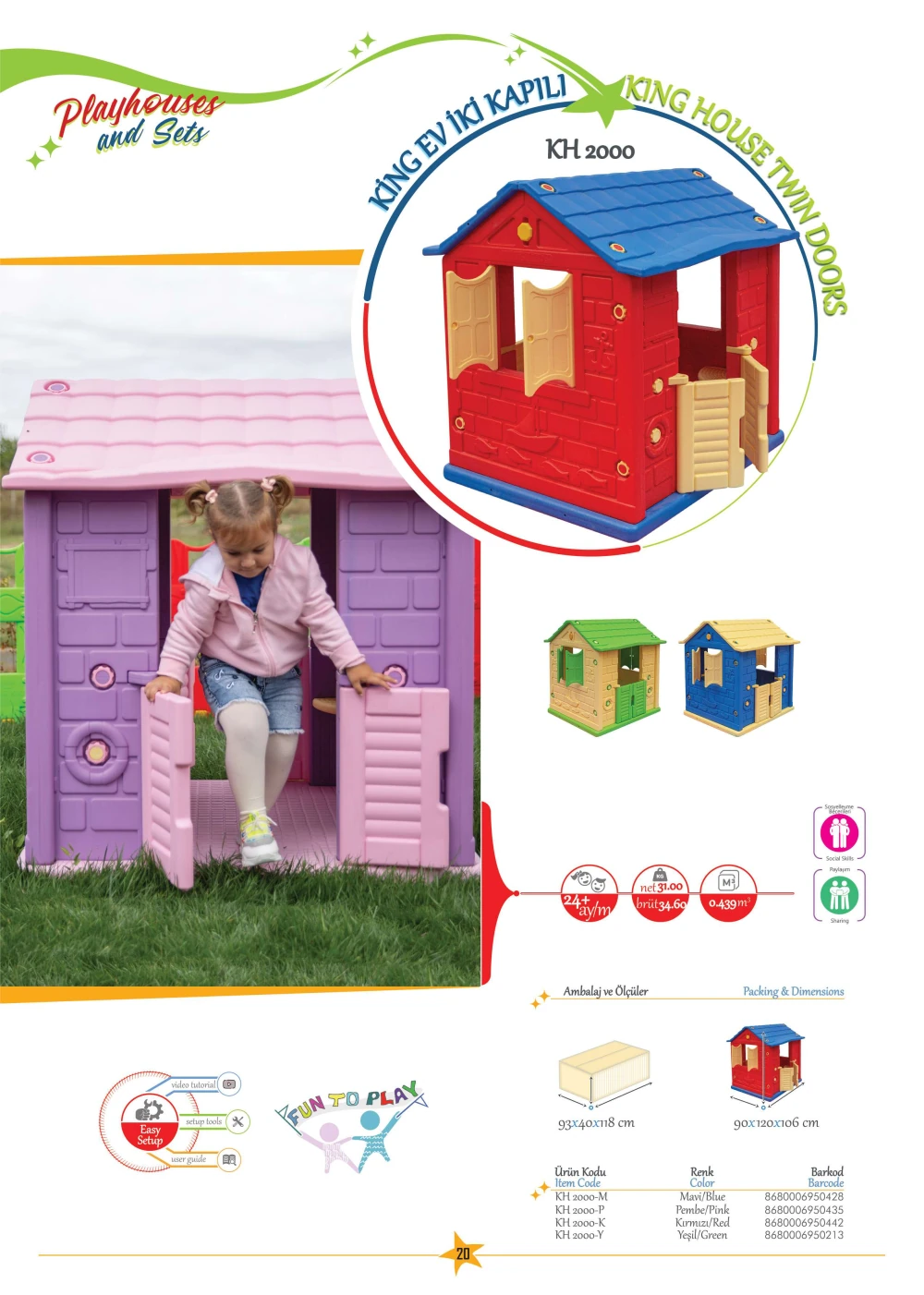 Plastik çocuk evi