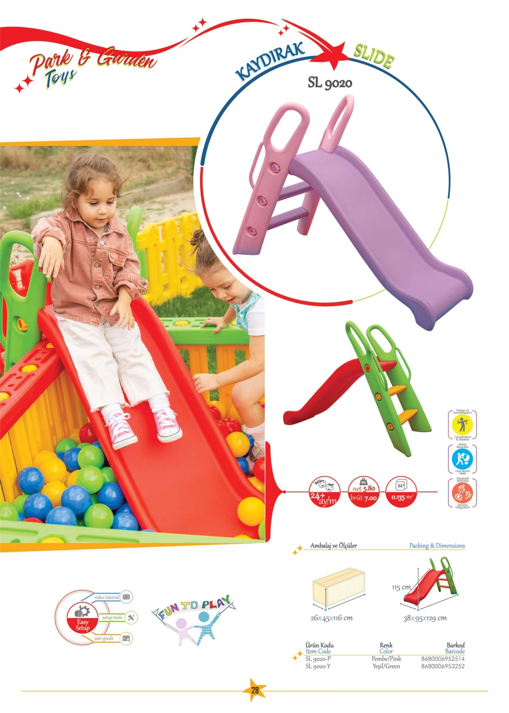Plastik kaydırak