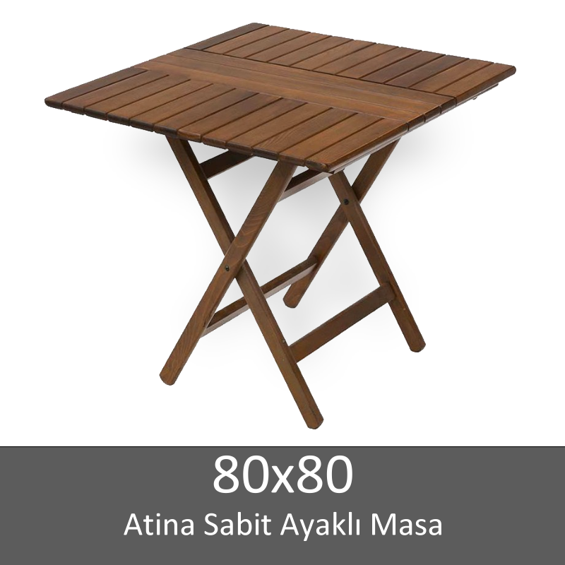 80x80 ATİNA KATLANIR MASA
