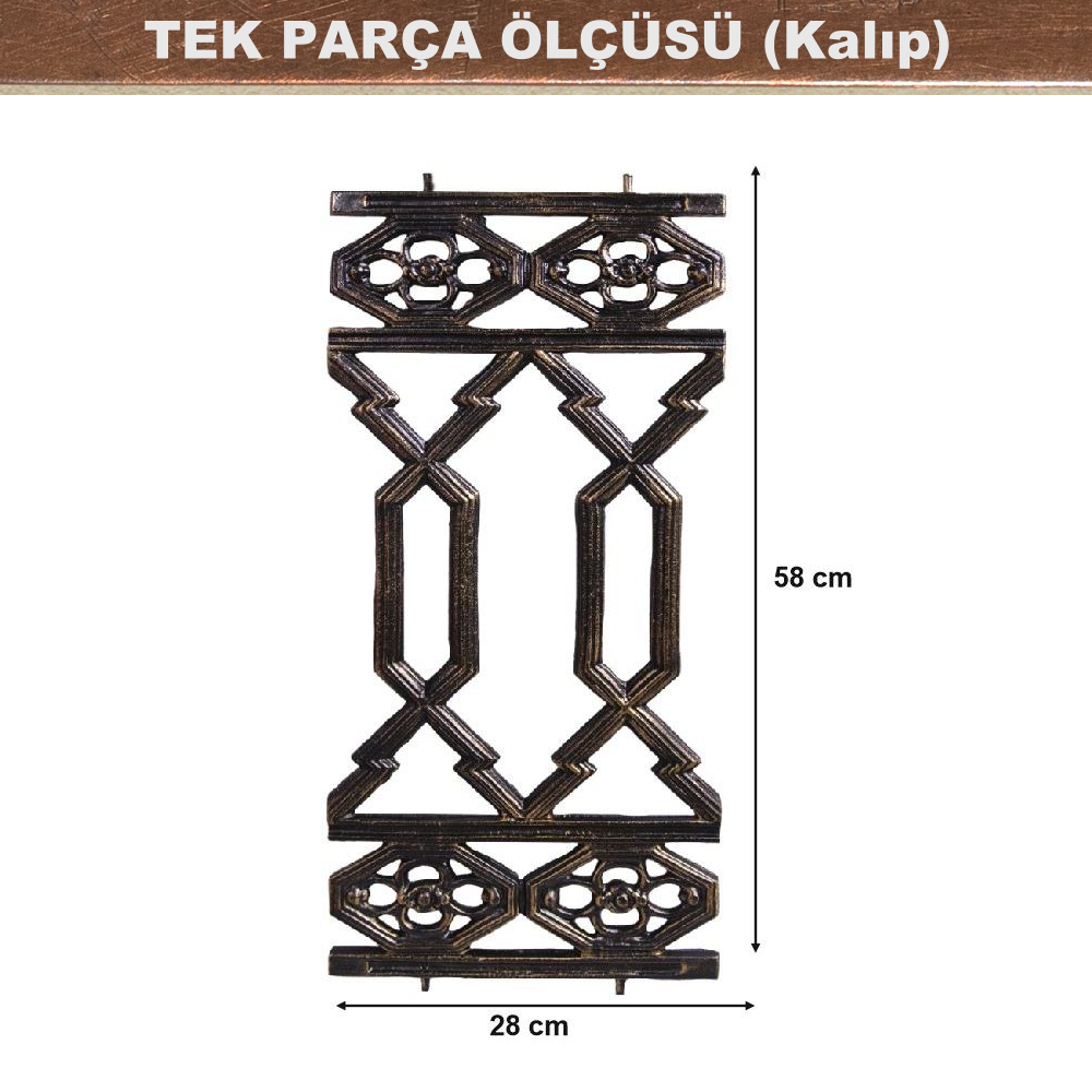 Korkuluk kalıp ölçüsü 122