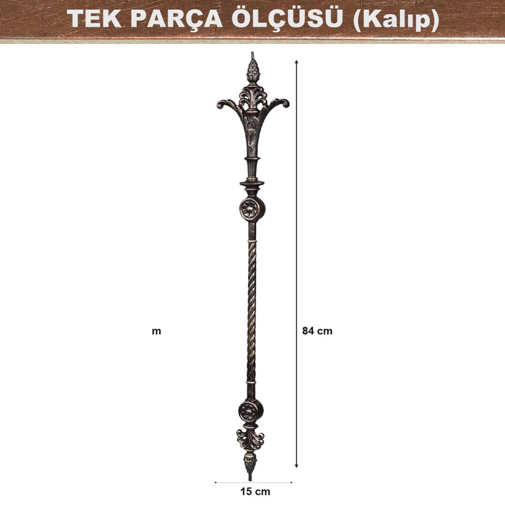 Alüminyum döküm korkuluk ince