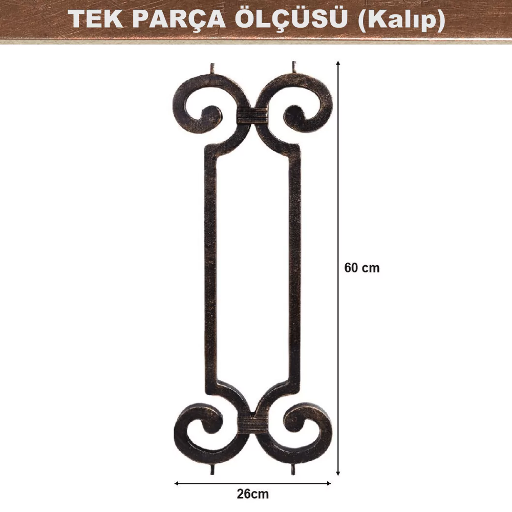 Alminyum dkm korkuluk kalp