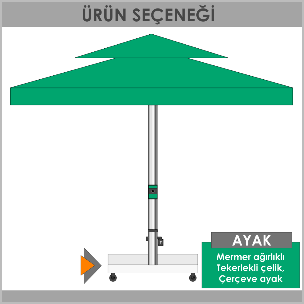 Akrilik kumal bahe emsiyesi