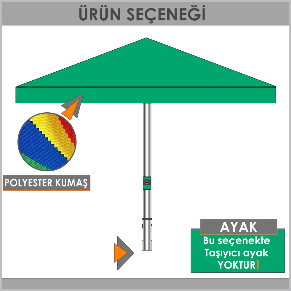 Polyester kumal emsiye