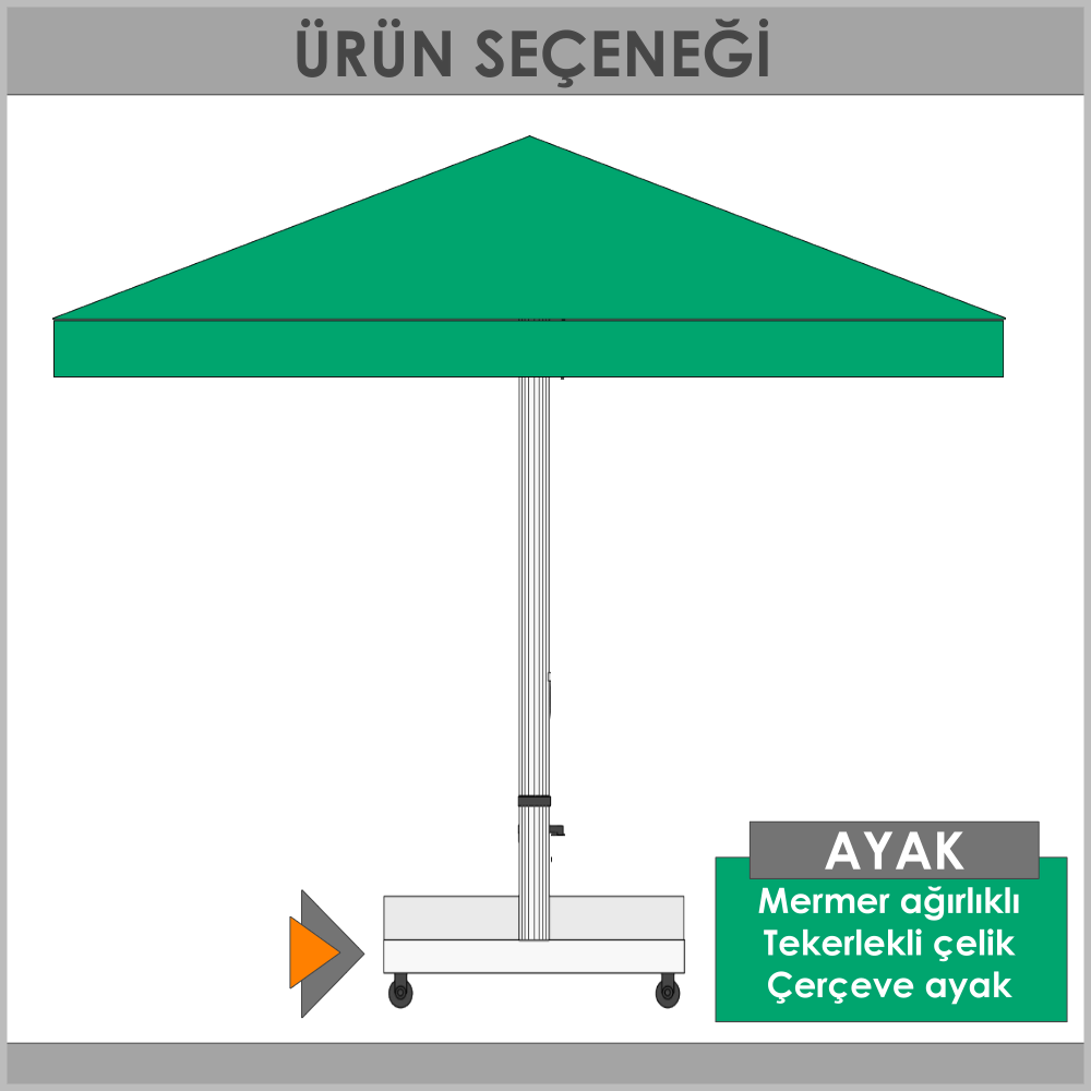 Memerli ayakl emsiye