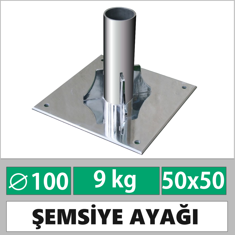 100 sabit şemsiye ayağı