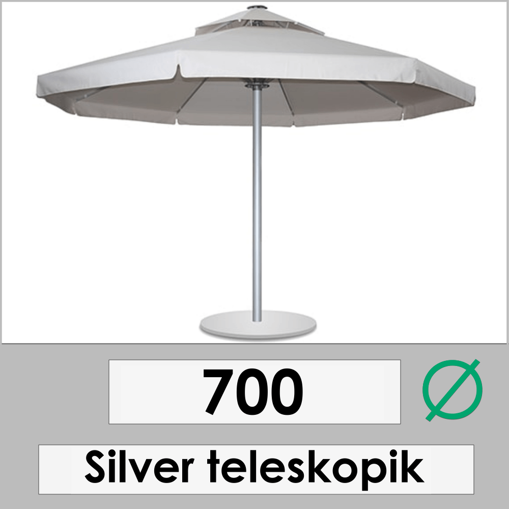 700 çap silver teleskopik şemsiye