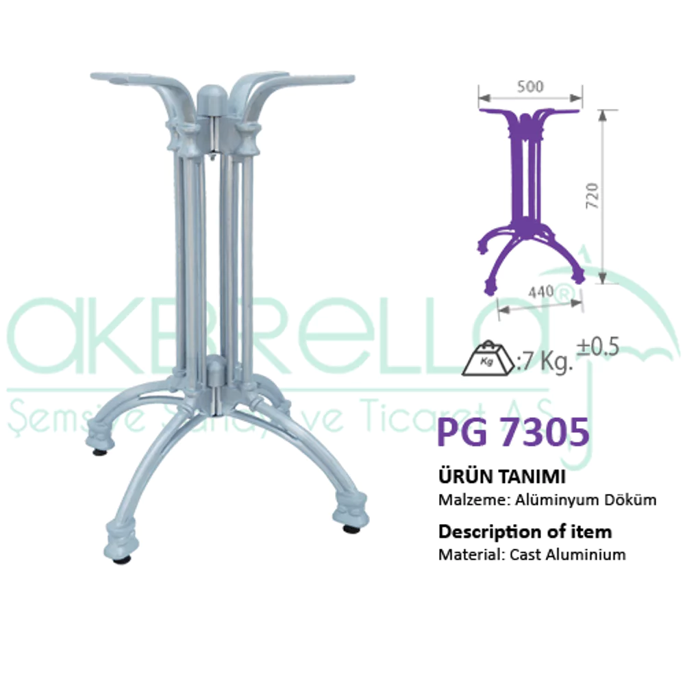PG 7305 MASA AYAĞI