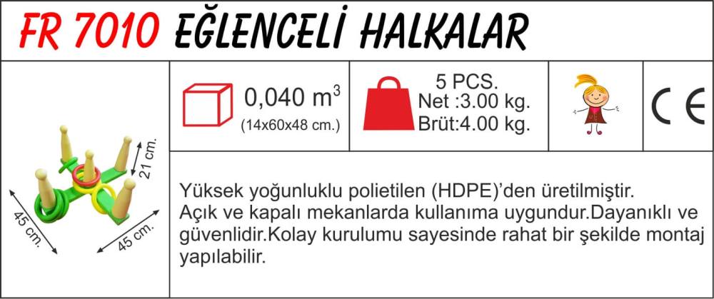 Plastik oyun halkaları detay
