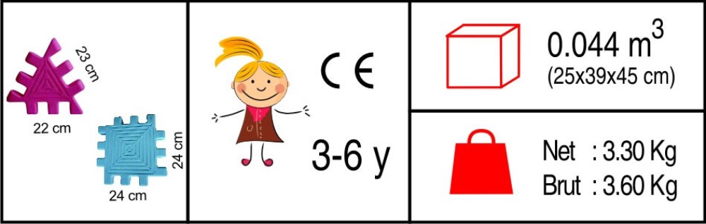 Plastik puzzle parçaları