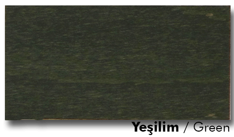 Yeşil ahşap cilası