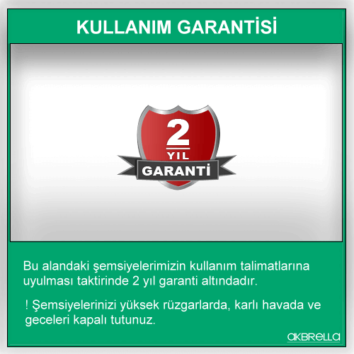 2 yıl kullanım garrantisi