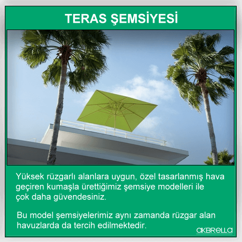 teras şemsiyesi