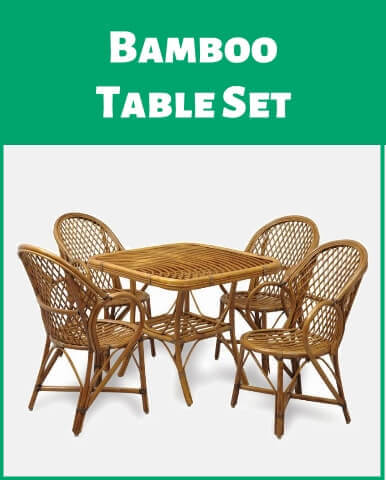 Bambu masa takımı