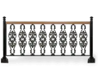 Metal bahçe çiti, Bahçe korkulukları