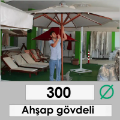 300 çap ahşap şemsiye