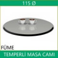 Yuvarlak masa camı çap 115