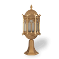 56x22 cm - DUY E27 Sivri şapkalı alüminyum döküm dekoratif altın gold Osmanlı tarzında set üstü aydınlatma armatürleri