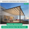 Kumandalı motorlu pergola alüminyum
