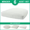 Toplu pakette sert sünger dolgulu polyester sandalye minderi, Paketteki minder sayısı: 6
