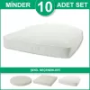 Toplu pakette sert sünger dolgulu polyester sandalye minderi, Paketteki minder sayısı: 10