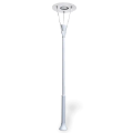 390x75 cm - Yayılan güneş motifli aşağı yöne bakan Tek (1) led fenerli alüminyum döküm modern dekoratif bahçe aydınlatma direği