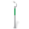 370x70 cm -  Ay motifli aşağı yöne bakan tek (1) endirekt led fenerli alüminyum döküm modern dekoratif bahçe aydınlatma direği