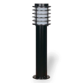 75xx20 cm - E27 DUY Askeri tip model dekoratif alüminyum döküm siyah silindir boru bahçe çim aydınlatma direği