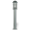 75x15 cm - E27 DUY Silindir model dekoratif alüminyum döküm askeri tip modern gri bahçe çim aydınlatma direği