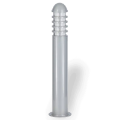 75x15 cm - DUY E27 Askeri model dekoratif alüminyum döküm gri bahçe çim aydınlatma direği