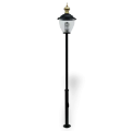 325x49 cm - E27 DUY Rus cam küre model dekoratif alüminyum döküm modern bahçe çim aydınlatma direği