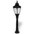 116x29 cm - E27 DUY Sivri şapkalı model dekoratif alüminyum döküm Fransız tipi bahçe çim aydınlatma direği