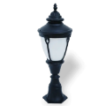 82xx29 cm - E27 DUY Siyah sivri şapkalı alüminyum döküm dekoratif Fransız tip set üstü aydınlatma armatürleri