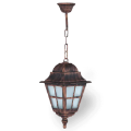 58x18 cm - E27 DUY Tavan tipi alüminyum döküm bakır eskitme model zincirli aplik İngiliz tarzı dekoratif sarkıt aydınlatma apliği