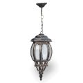 62x18 cm - E27 DUY Tavan tipi alüminyum döküm kristal cam küre model zincirli aplik gotik tarzı dekoratif sarkıt aydınlatma apliği