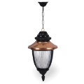 75xx25 cm - E27 DUY Tavan tipi alüminyum döküm bakır şapkalı model zincirli aplik modern tarz dekoratif sarkıt aydınlatma apliği
