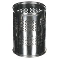 Delikli metal çöp kovası