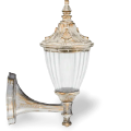 41x26 cm - DUY E27 Kısa kollu yukarı yöne bakan dekoratif alüminyum döküm duvar tipi aplik Fransız dış mekan aydınlatma duvar apliği