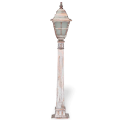 99x19 cm - DUY E27 Beyaz patina model dekoratif alüminyum döküm İngiliz bahçe çim aydınlatma direği
