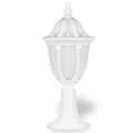 54x23 cm - DUY E27 Beyaz şapkalı alüminyum döküm dekoratif Fransız tipi set üstü aydınlatma armatürleri