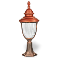 64x23 cm - DUY E27 Sivri bakır şapkalı alüminyum döküm dekoratif Fransız tipi set üstü aydınlatma armatürleri