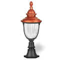 64x23 cm - DUY E27 Bakır şapkalı alüminyum döküm dekoratif Fransız tipi set üstü aydınlatma armatürleri