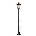 300xz30 cm - E27 DUY Gold motifli yukarı yöne bakan tek (1) fenerli alüminyum döküm Rusya tipi dekoratif bahçe aydınlatma direği
