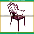 Metal sandalye fuşya