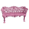 Ferforje bank pembe