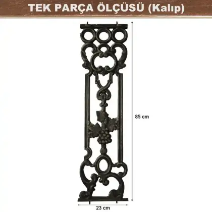 Alminyum dkm korkuluk tek
