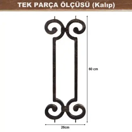 Alminyum dkm korkuluk desen
