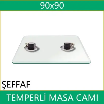 90x90 effaf temperli masa cam