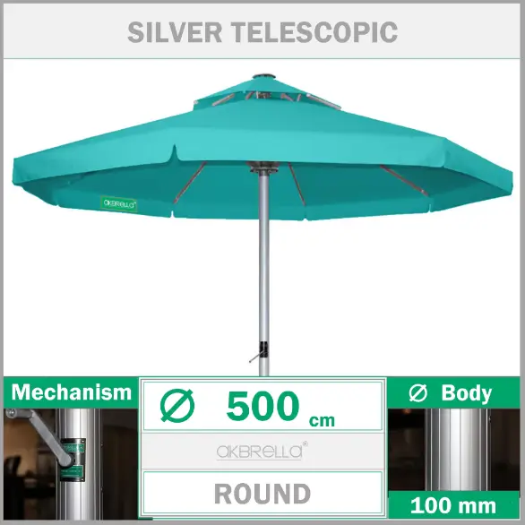 Teleskopik cafe şemsiyesi çap Teleskopik cafe şemsiyesi çap 500
