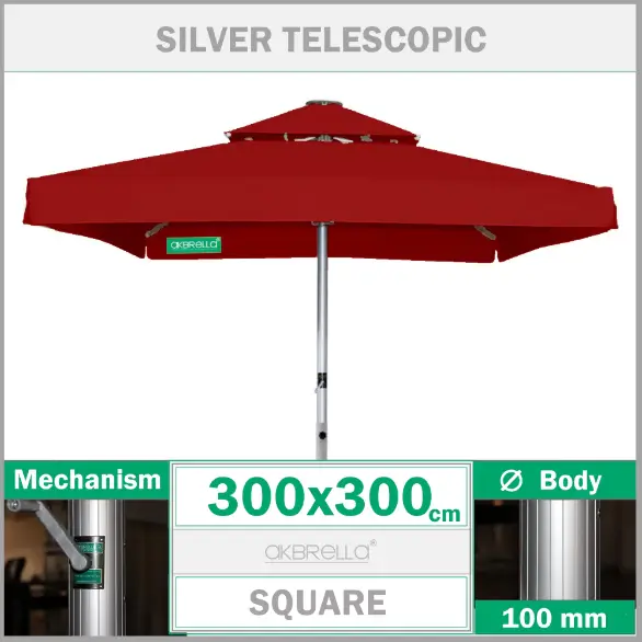 300x300 Teleskopik cafe şemsiyesi